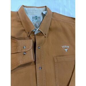Texas Longhorn Men's Button Down Size XXL Long Sleeve Short University Of Texas